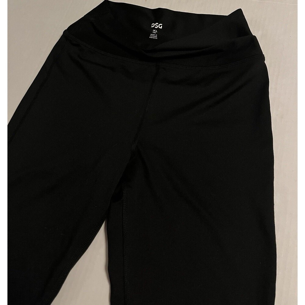 DSG Black Compression Leggings Women’s XL 16 High Rise Athletic Workout Pants